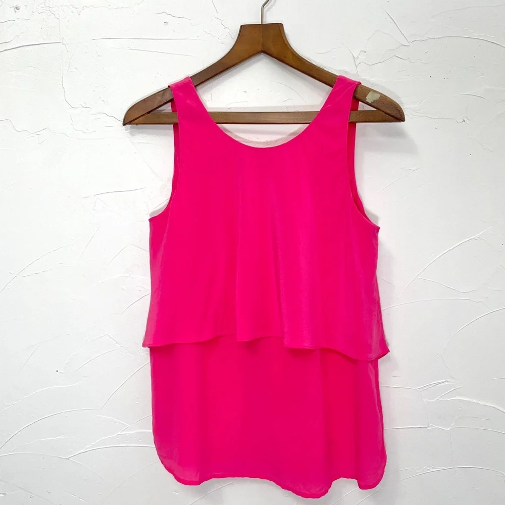 Trina Turk Sleeveless Silk Shirt - Picture 5 of 7